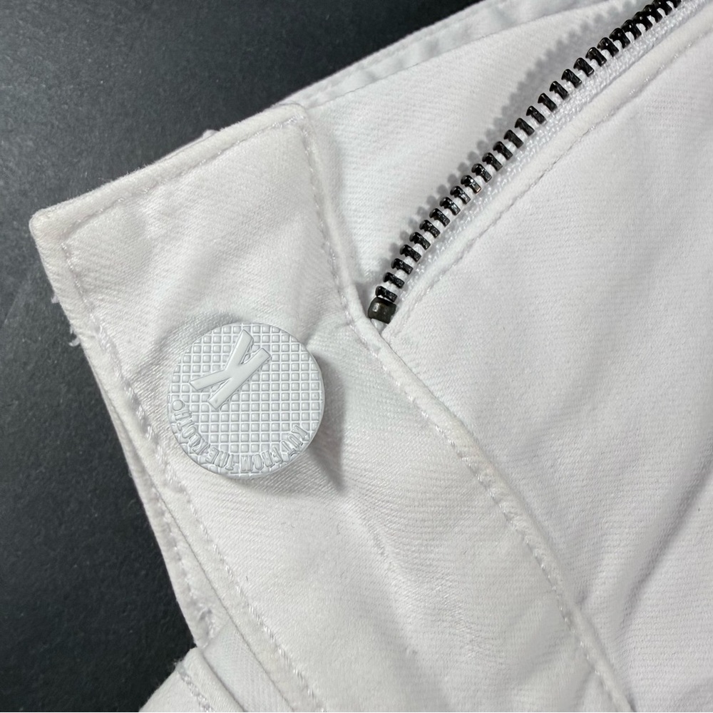Kut from the Kloth Rachael Fab Ab           Optic White Straight leg Jeans - Picture 6 of 11